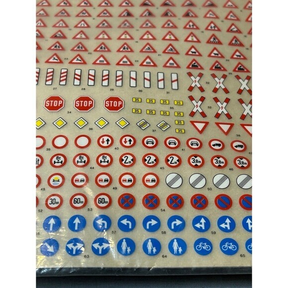 Vintage Faller Train Signs Diorama Plastic Signs with Decals - Picture 2 of 3